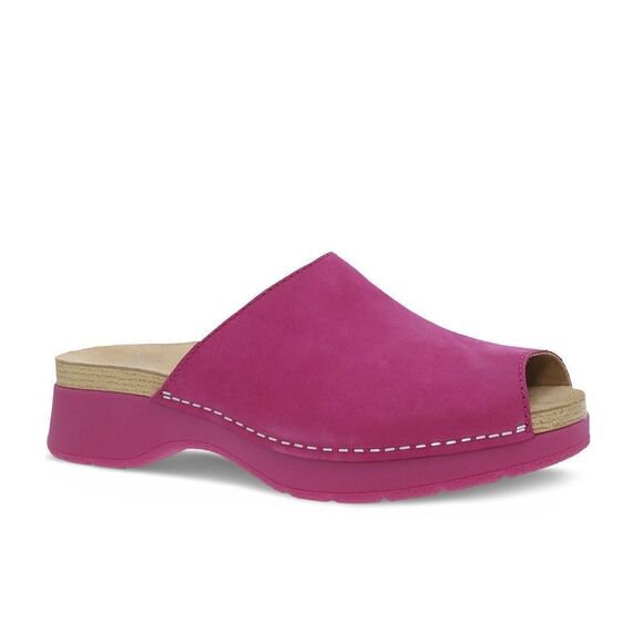 DANSKO RAVYN FUCHSIA MILLED NUBUCK slip on sandals women size 8.5 (39) - Picture 7 of 12